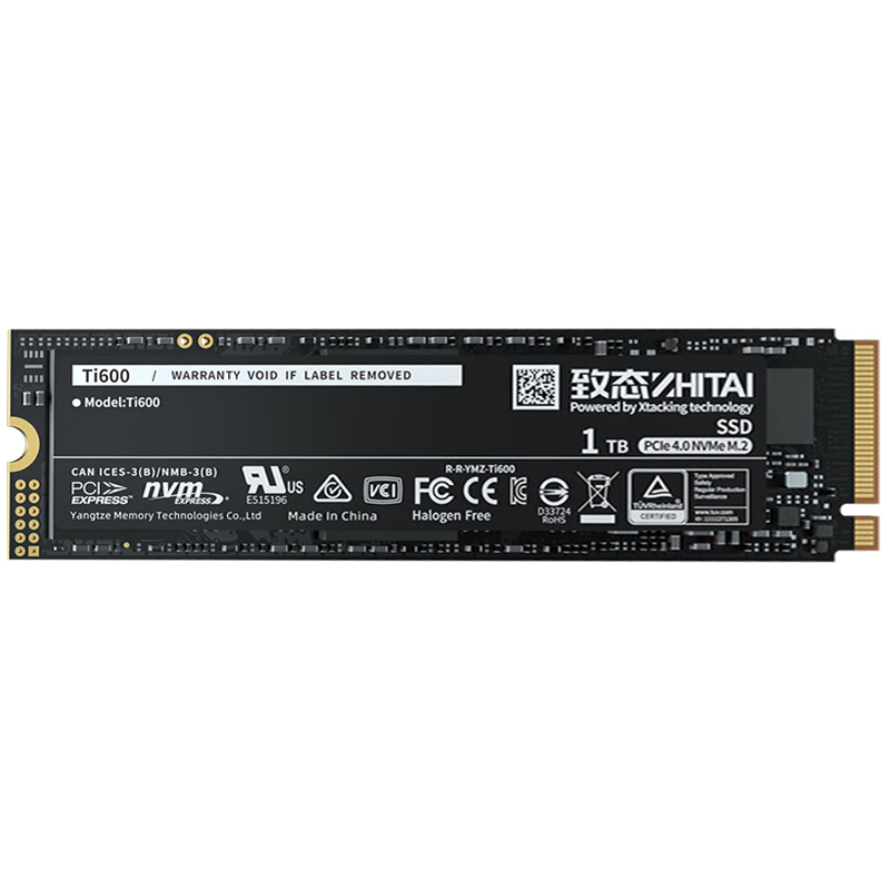 致态（ZhiTai）长江存储 1T SSD固态硬盘 NVMe M.2接口 Ti600系列 (PCIe 4.0 产品)