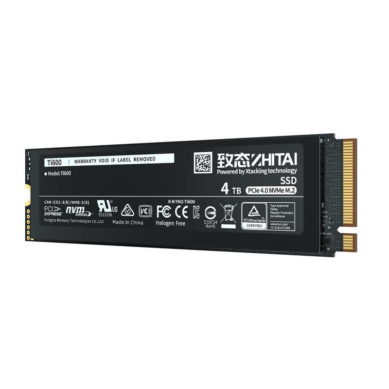 致态（ZhiTai）长江存储 4T SSD固态硬盘 NVMe M.2接口 Ti600系列 (PCIe 4.0 产品)